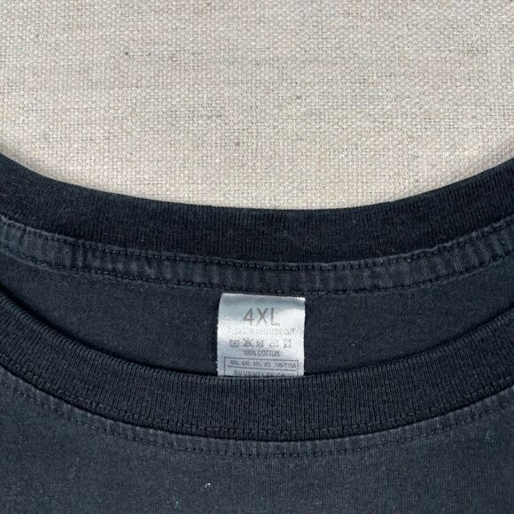 Rafael Nadal Shirt Mens 4xl Tennis Solid Black Baggy Oversized Thrashed T-Shirt - Picture 4 of 11